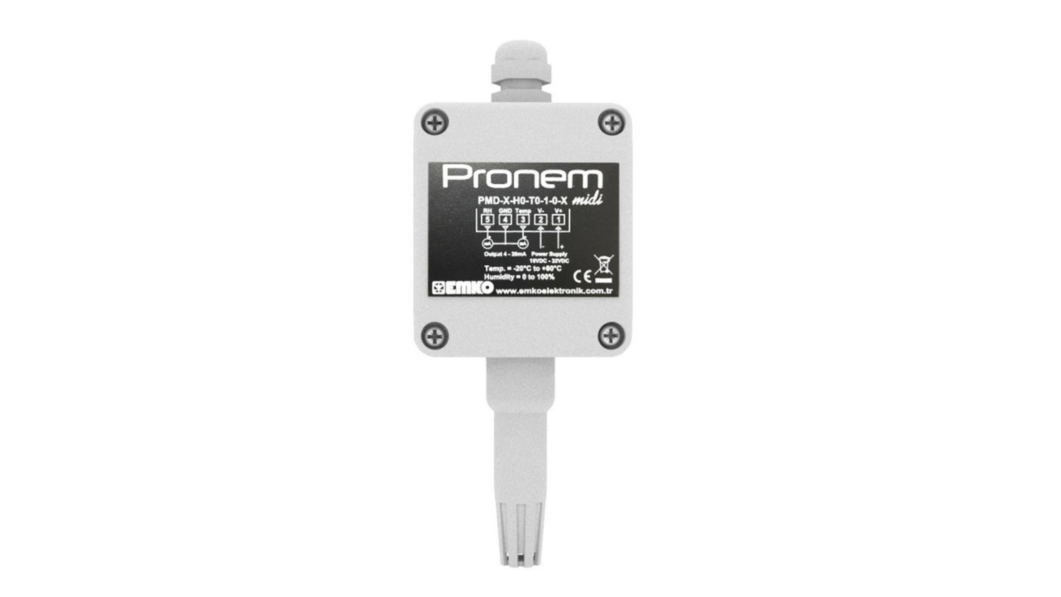 Humidity Sensor Pronem Midi (Wall Type) - PMD-W-H0/T0.1.0.0