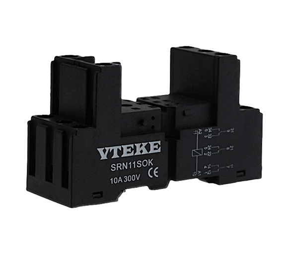Relay Socket 5A, 3 Contact, 11 Pin SRN Series | SRN-11-SOK
