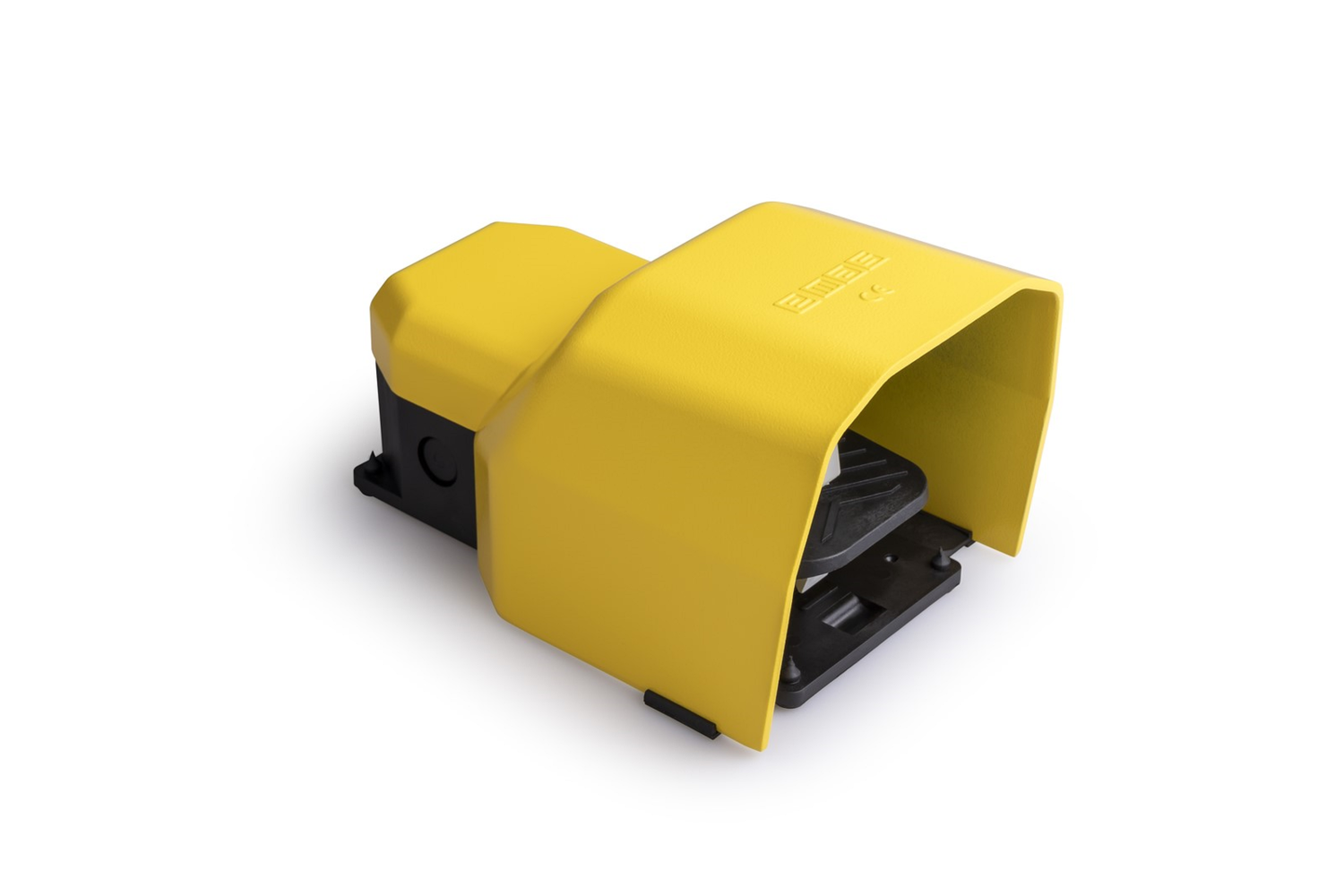 PDK Series Metal Protection 1NO+1NC Single Yellow Plastic Foot Switch - PDKS11BX10