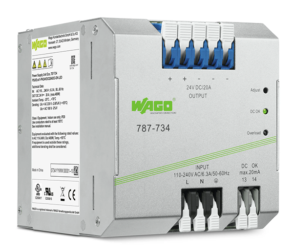 Switched-mode power supply; 1-phase; 24 VDC output voltage 787-734